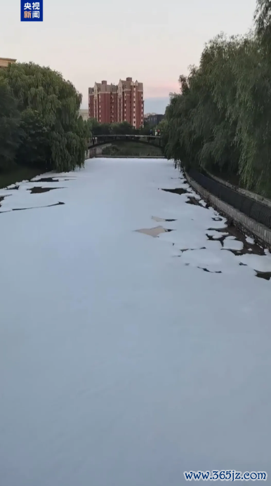 沈阳通报一河流出现多量泡沫